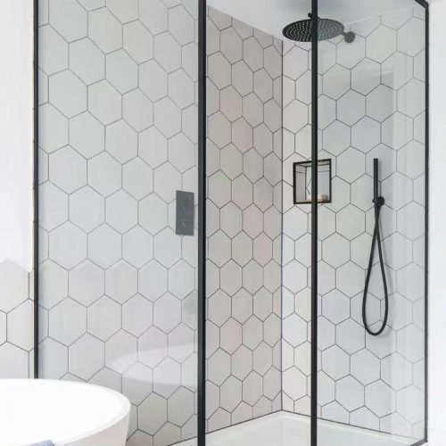 Top End Tiling creates stunning bathrooms with detailed tile installations.