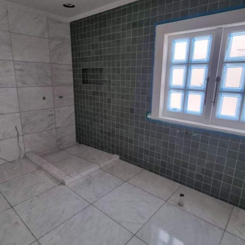 bathroom tiling